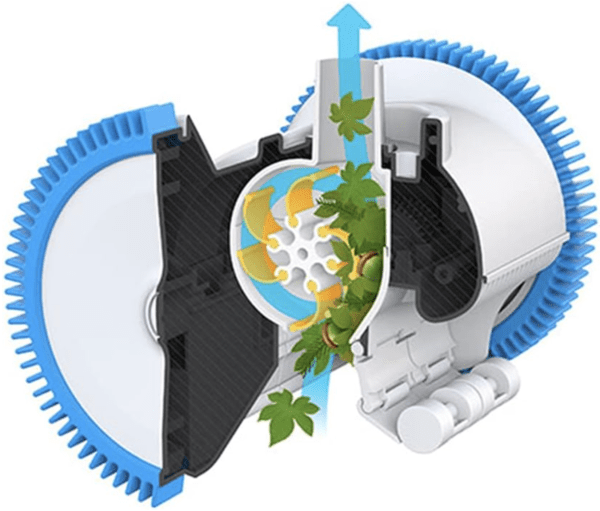 A diagram of a Hayward W3PVS40GST Poolvergnuegen Suction Pool Cleaner for In-Ground Pools up to 20 x 40 ft. (Automatic Pool Vacuum) with a plant attached to it.